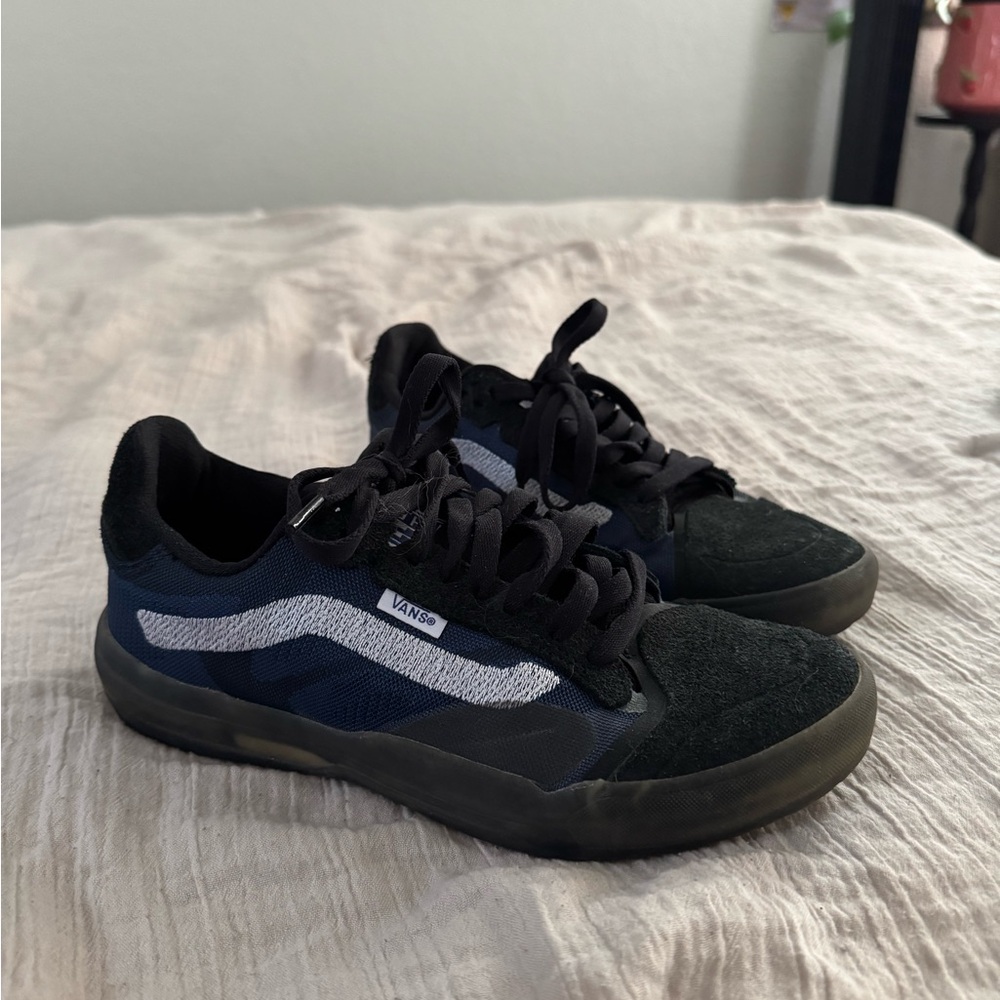 Vans Black and Blue Sneakers
